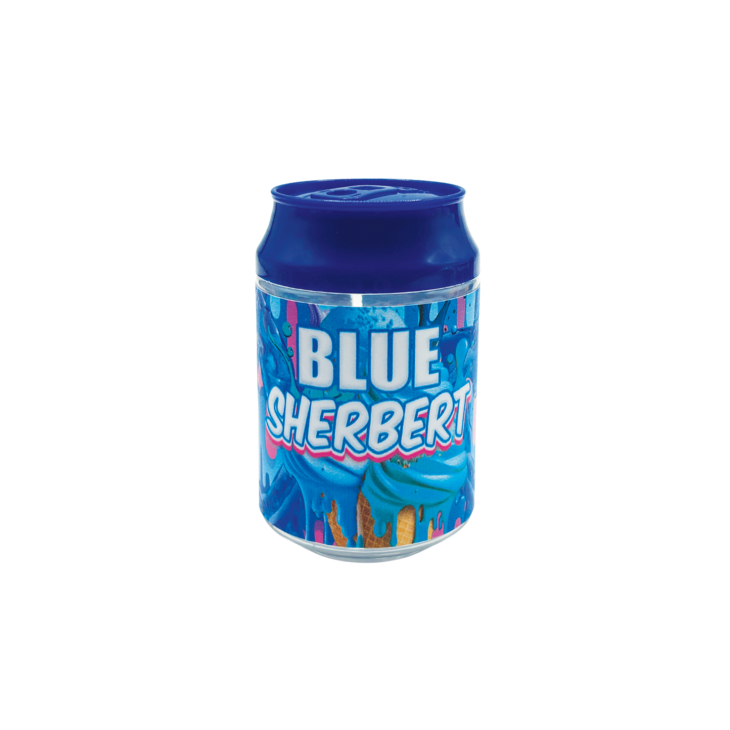 Blue Sherbert Soda Can - Premade 3.5g Plastic Soda Can Container