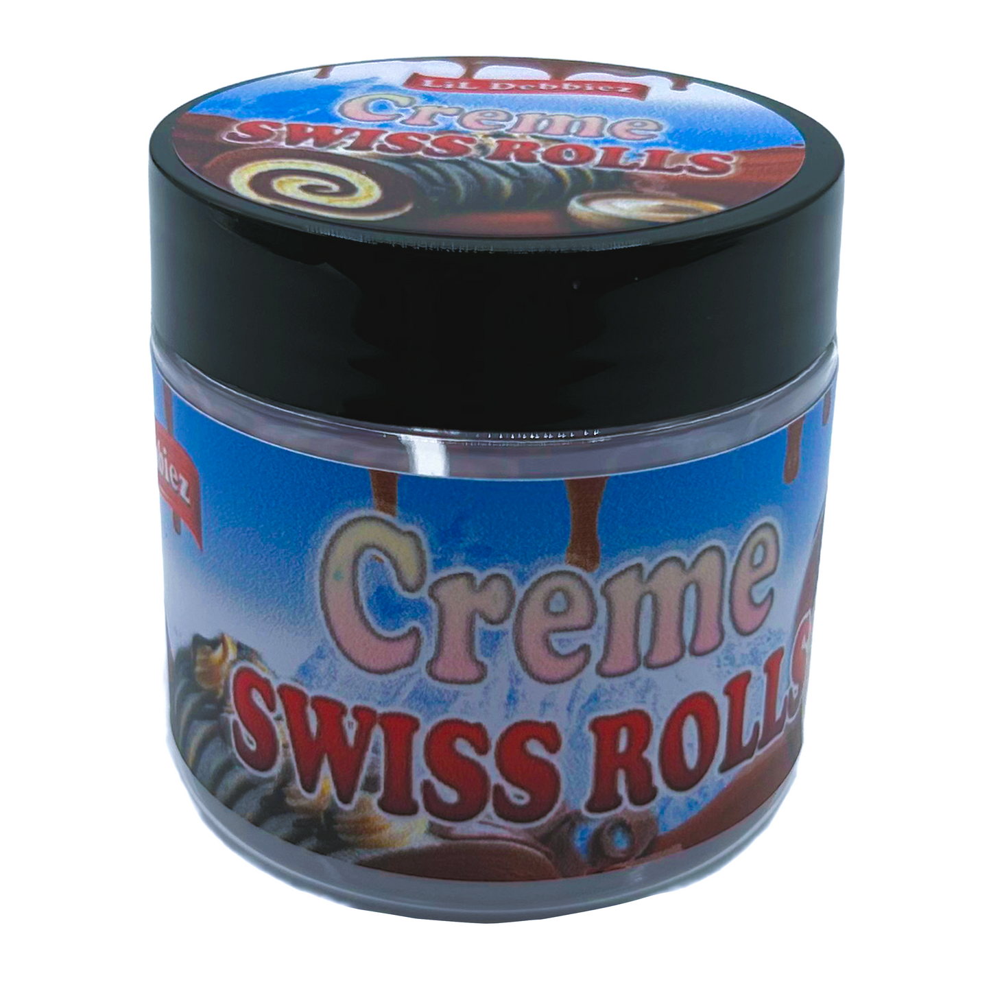 Creme Swiss Rolls - Premade 3.5g Plastic Jar