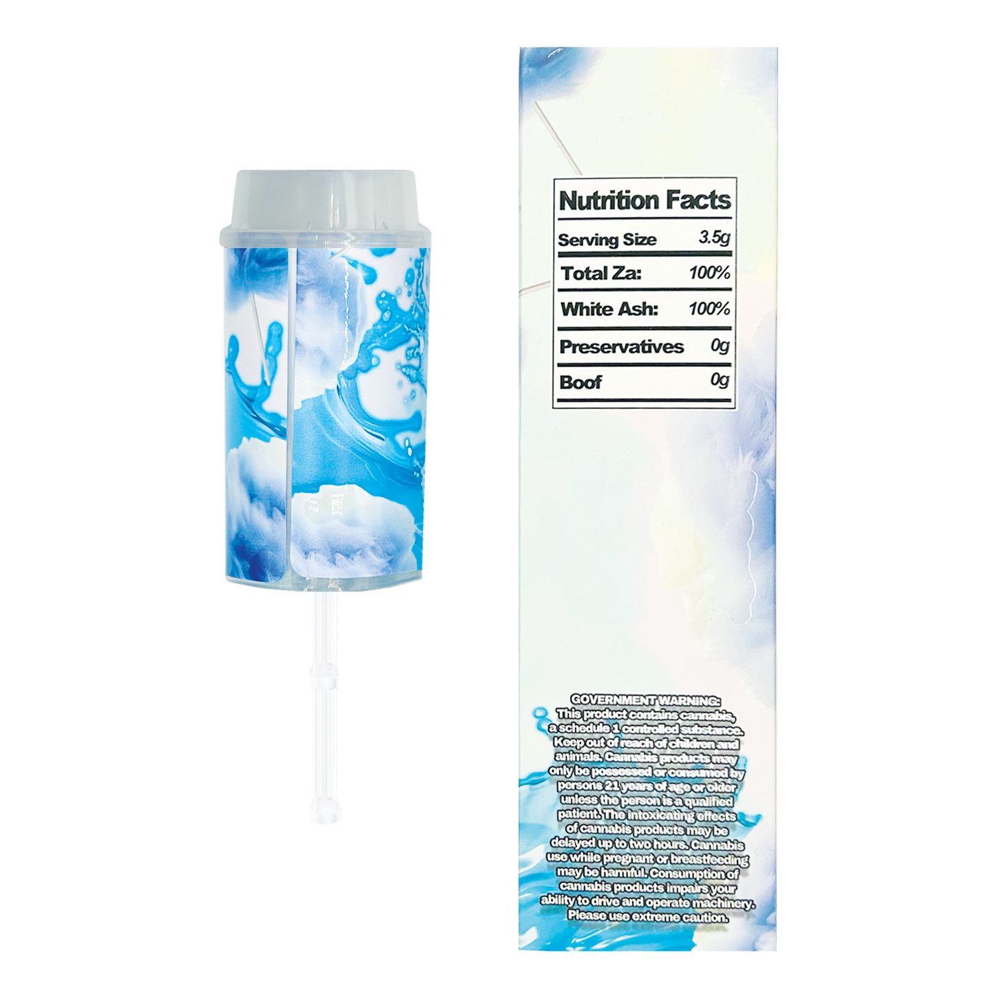 Crush Cotton Candy Frosted Cookies - Premade 3.5g Push Pop & Matching Box Combo