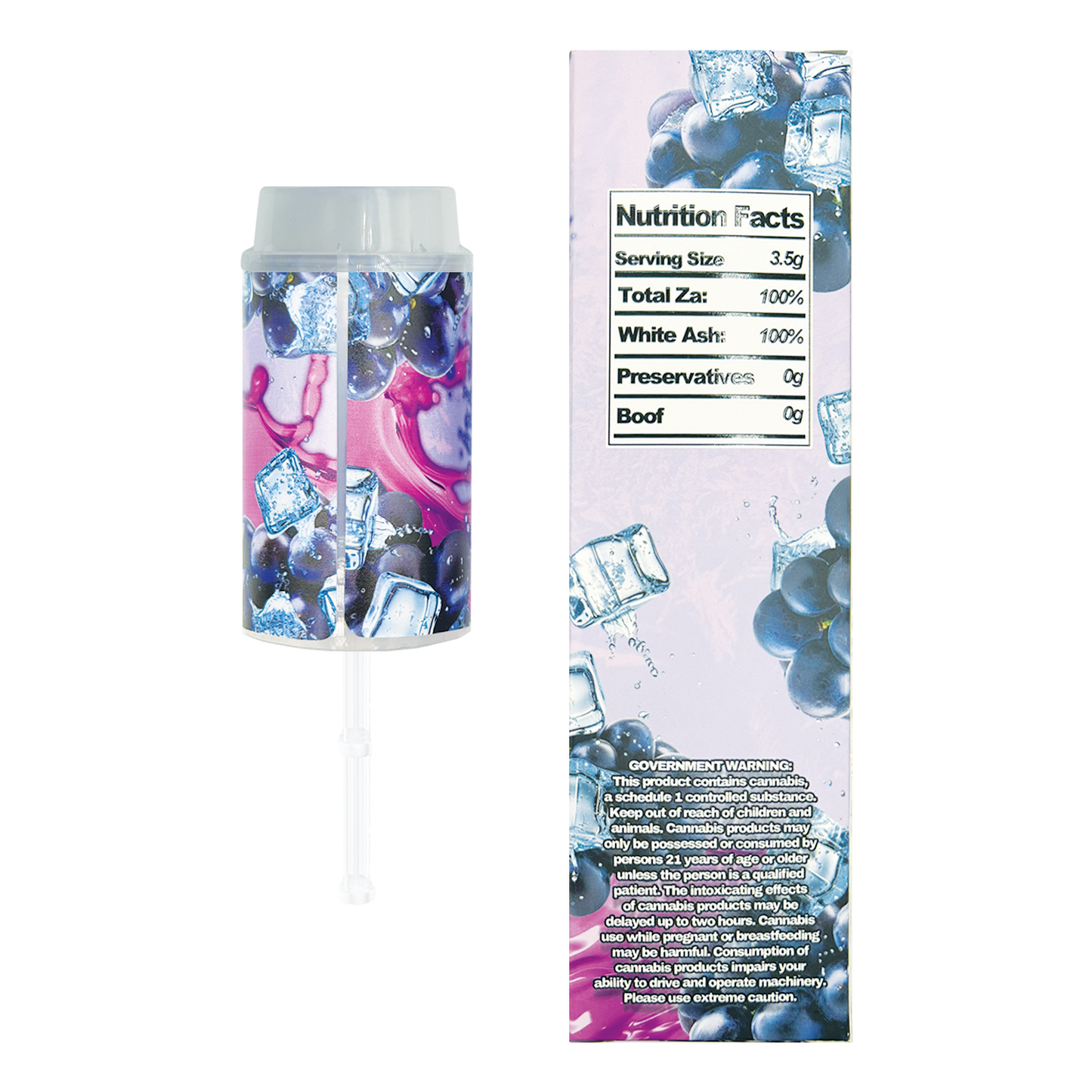 Crush Juicy Grape - Premade 3.5g Push Pop & Matching Box Combo