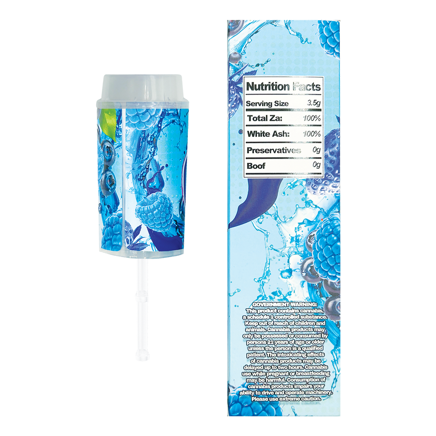 Fanta Berry - Premade 3.5g Push Pop & Matching Box Combo