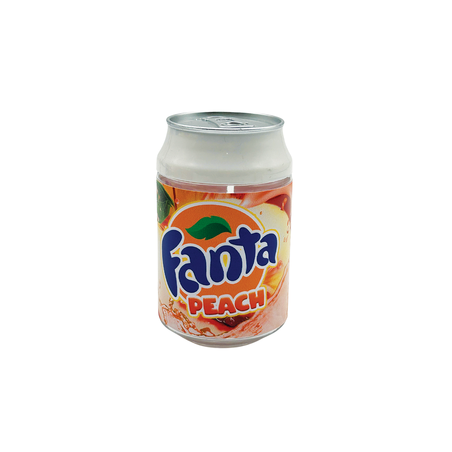 Fanta Peach - Premade 3.5g Plastic Soda Can Container
