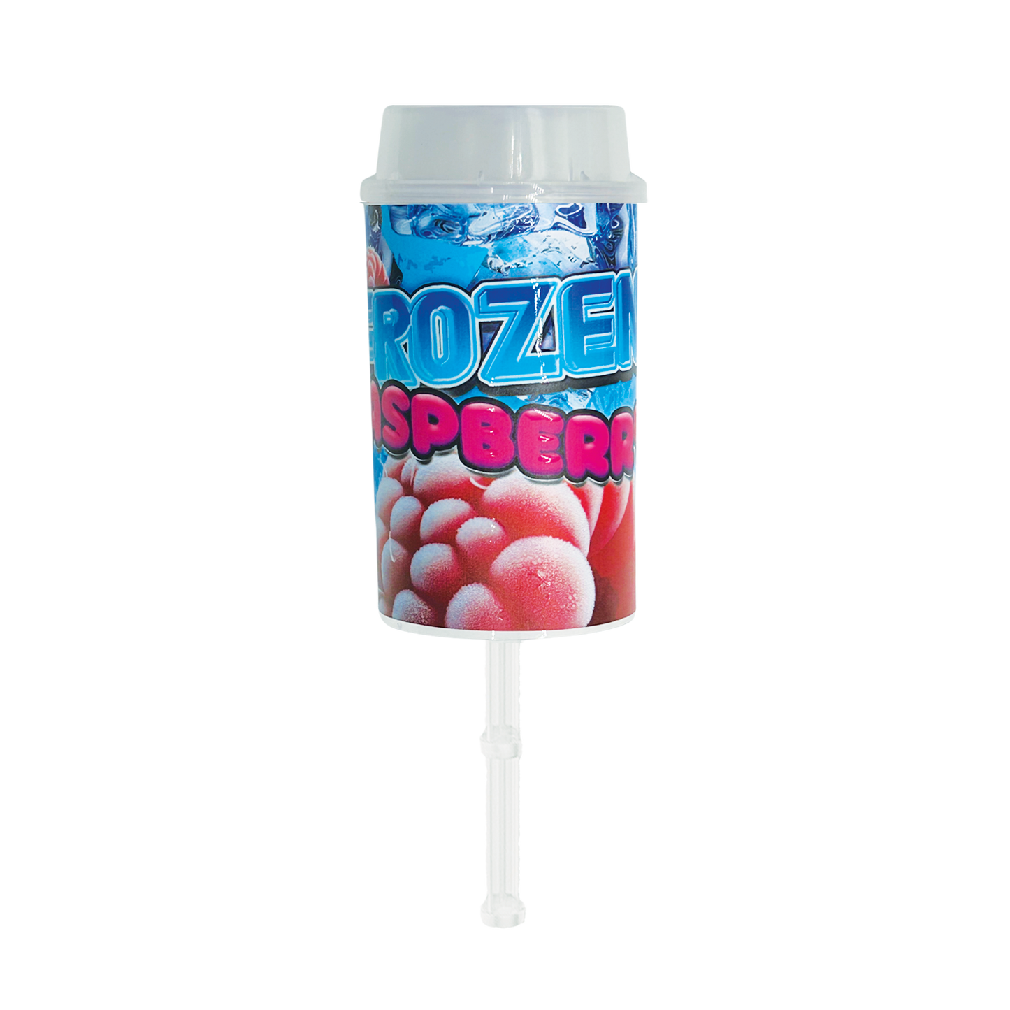 Frozen Raspberry Pushpop - Premade 3.5g Plastic Push Pop Container
