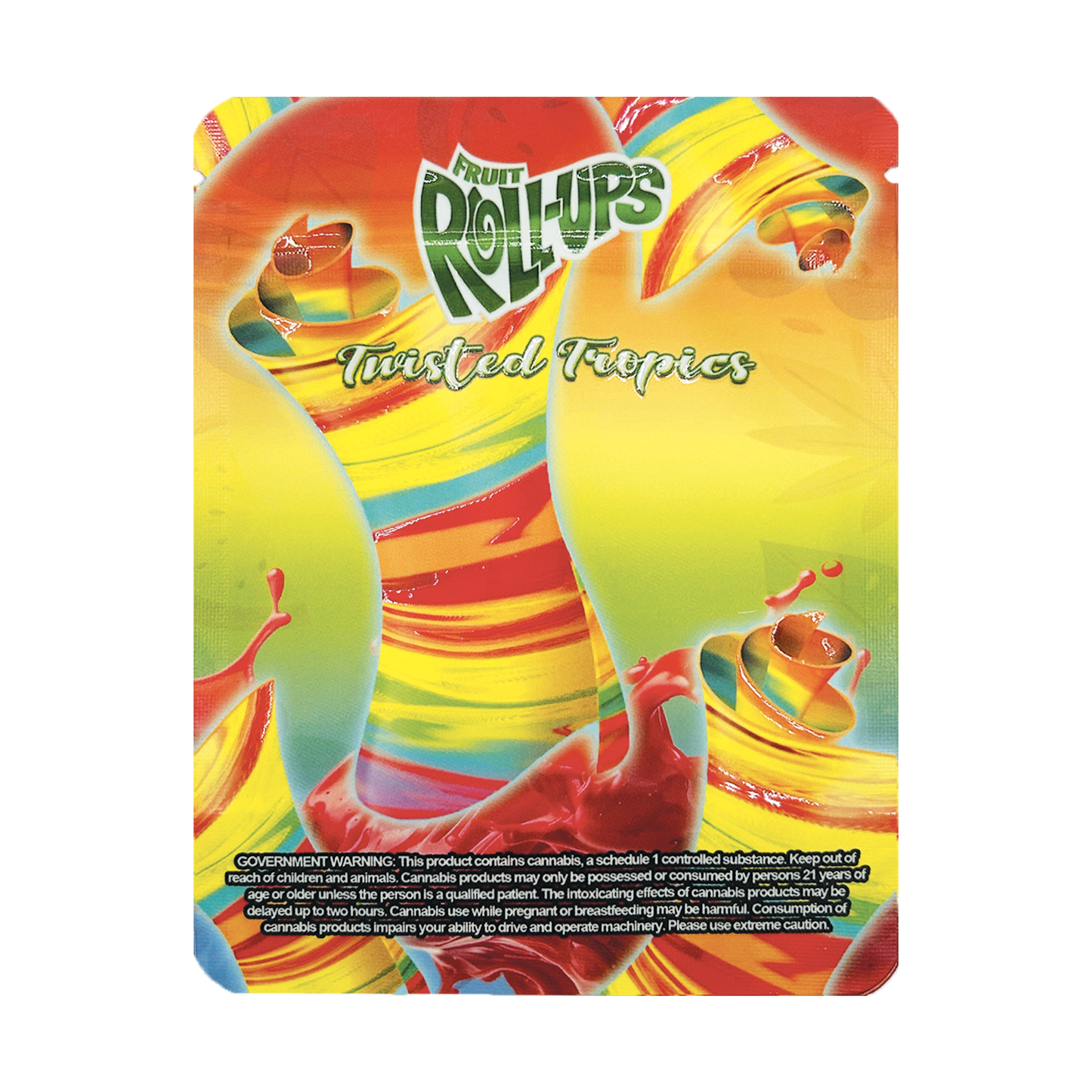 Fruit Rollups Twisted Tropics – 3.5g Premade Mylar Bag