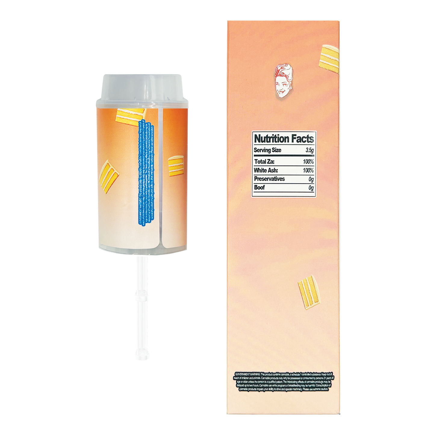 Mamitas Bizcocho Cream - Premade 3.5g Push Pop & Matching Box Combo