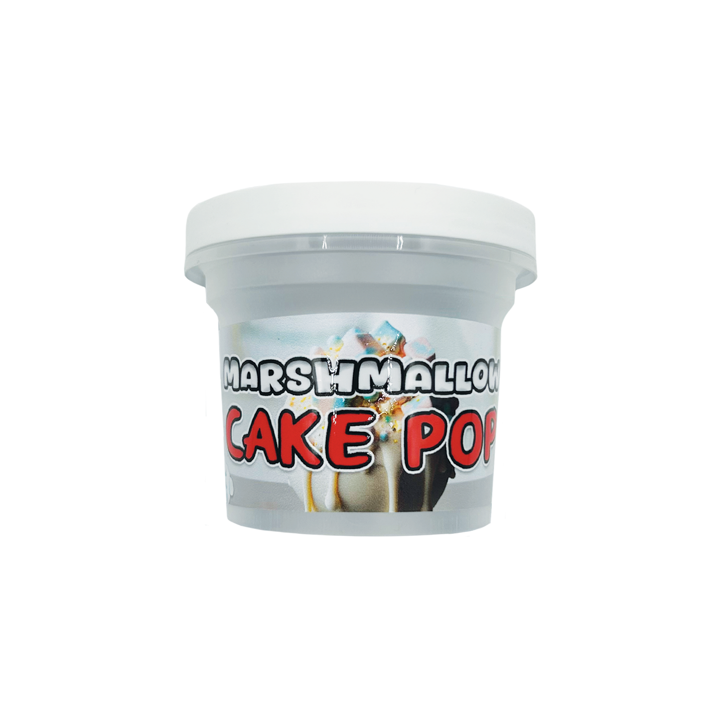 Marshmallow Cake Pop - Premade 3.5g–7g Plastic Ice Cream Pint