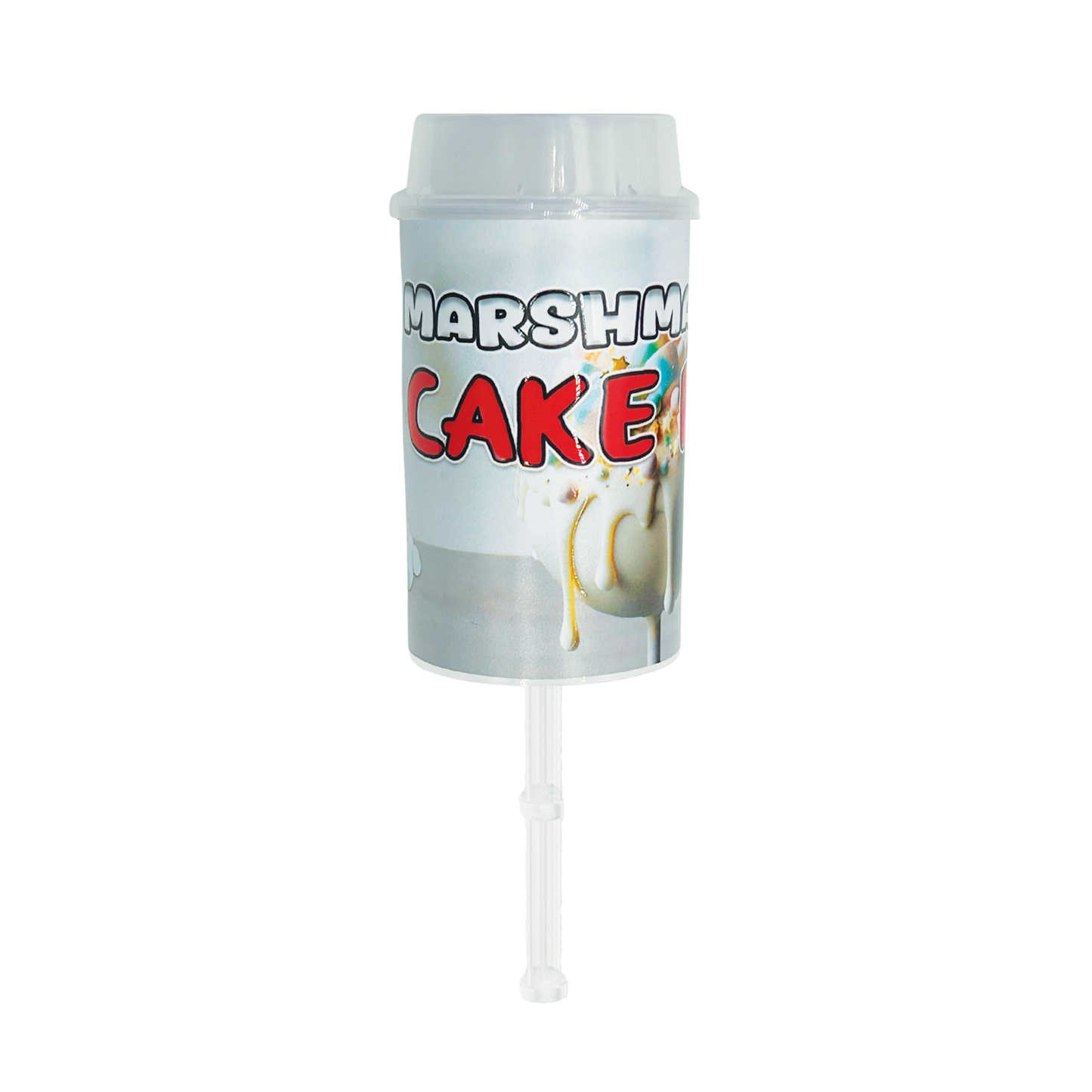 Marshmallow Cake Pop Pushpop - Premade 3.5g Plastic Push Pop Container