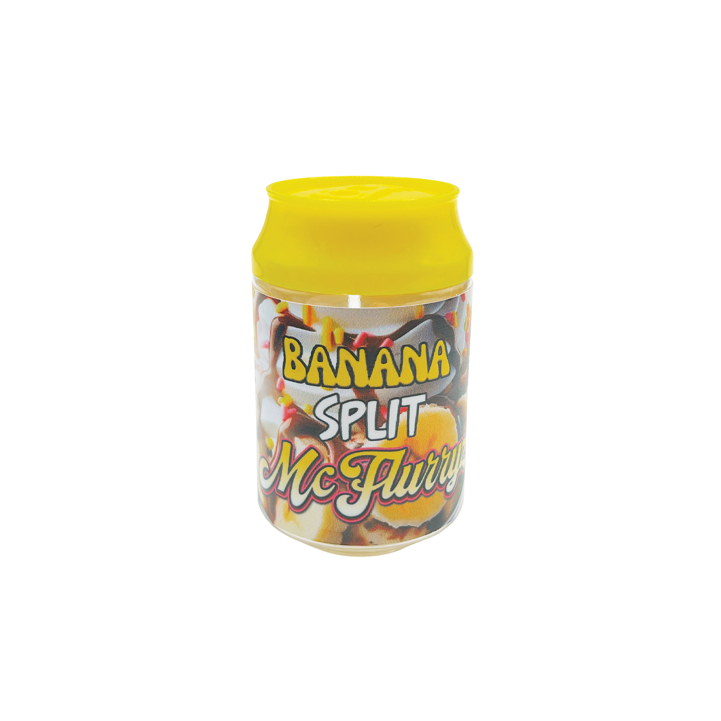 McFlurryz Banana Split - Premade 3.5g Plastic Soda Can Container