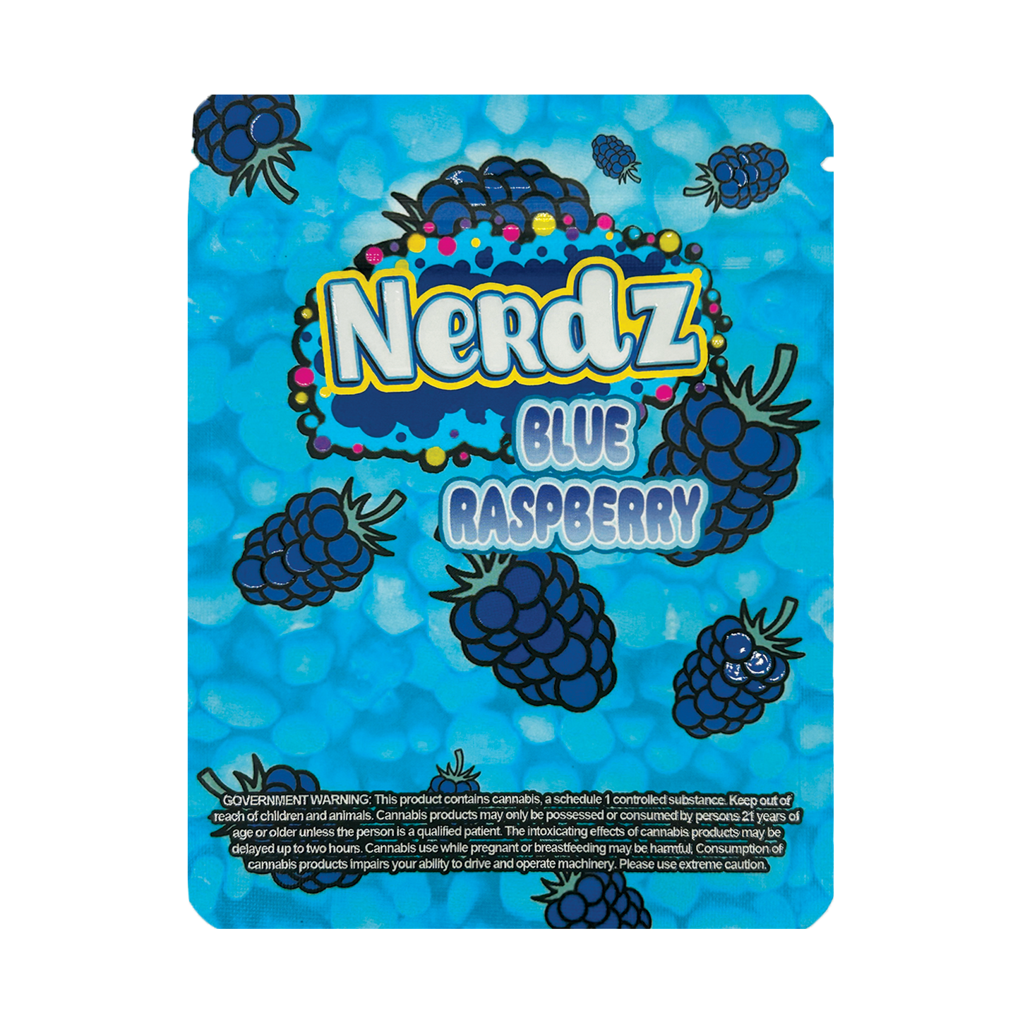 Nerdz Blue Raspberry – 3.5g Premade Mylar
