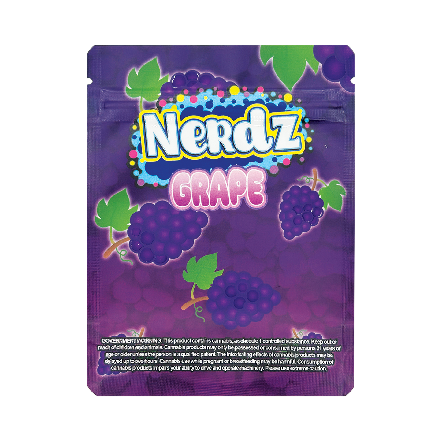 Nerdz Grape – 3.5g Premade Mylar Bag