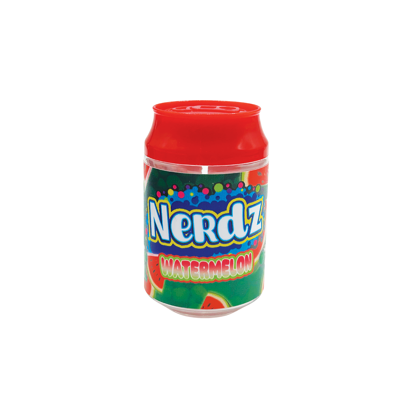 Nerdz Watermelon - Premade 3.5g Plastic Soda Can Container