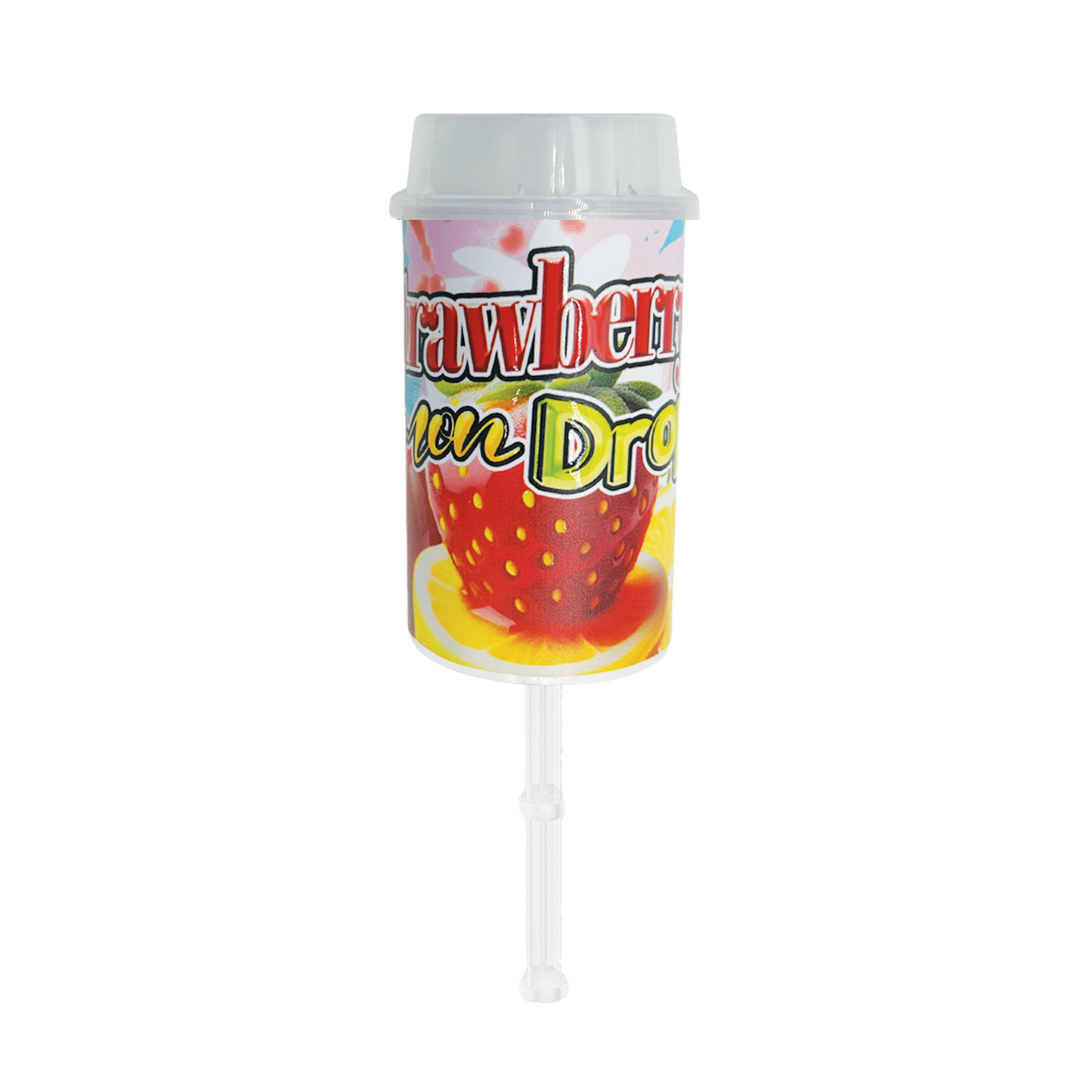 Strawberry Lemon Drop Pushpop - Premade 3.5g Plastic Push Pop Container