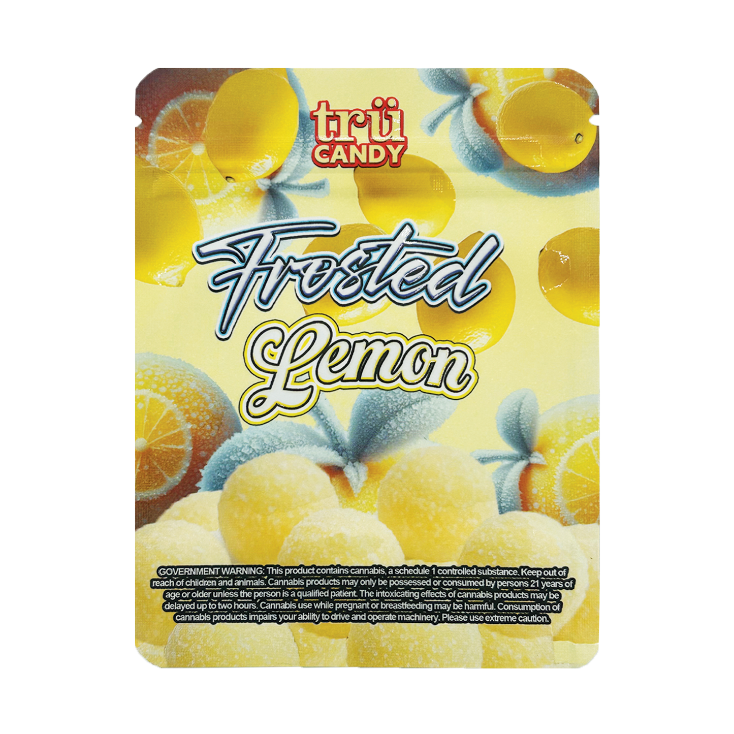 Tru Candy Frosted Lemon – 3.5g Premade Mylar