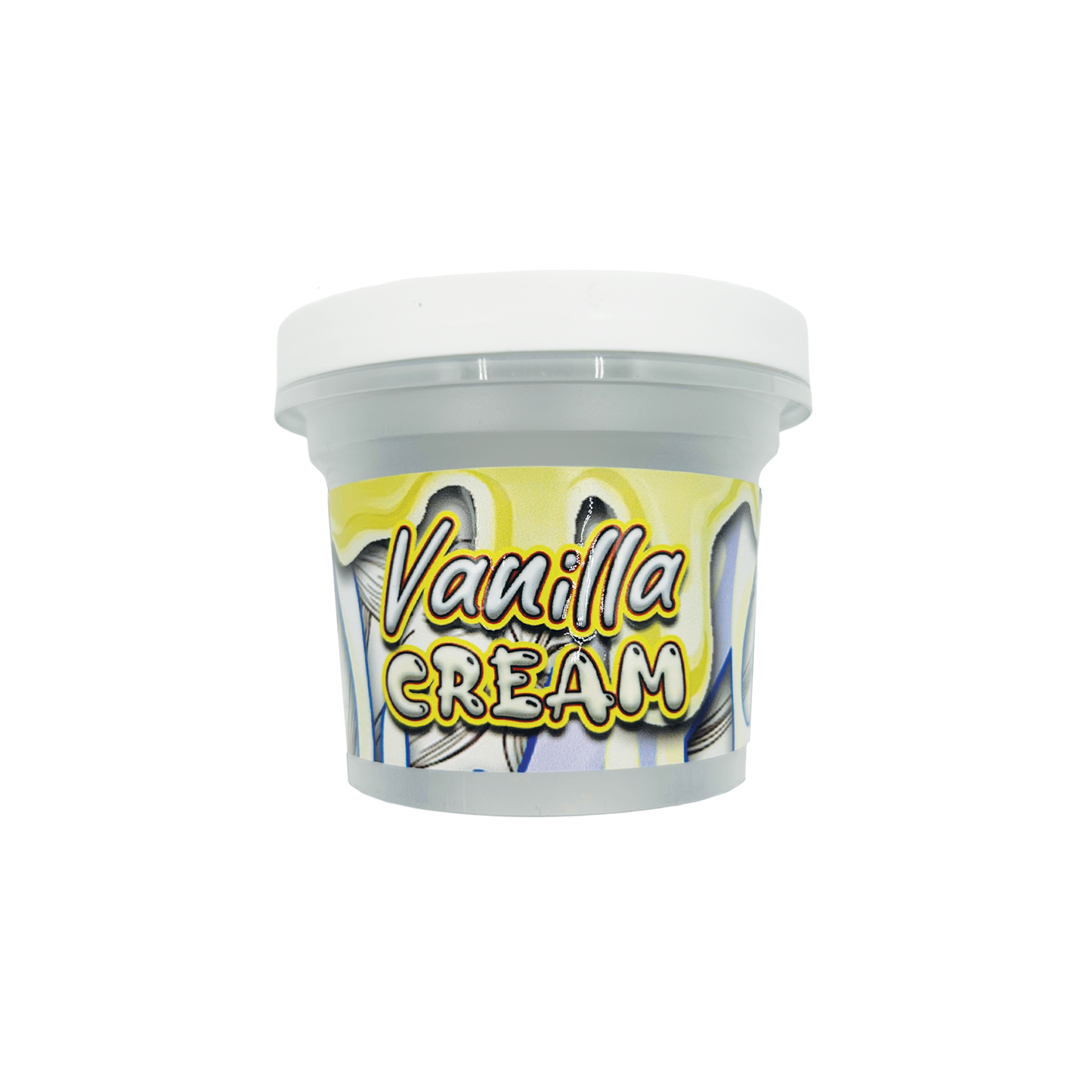 Vanilla Cream- Premade 3.5g–7g Plastic Ice Cream Pint