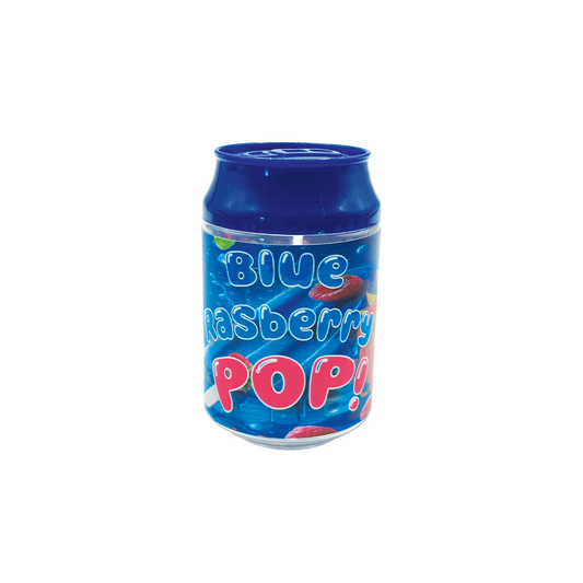 Blue Raspberry Pop Soda Can - Premade 3.5g Plastic Soda Can Container
