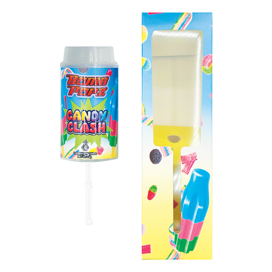 Bomb Popz Candy Clash - Premade 3.5g Push Pop & Matching Box Combo