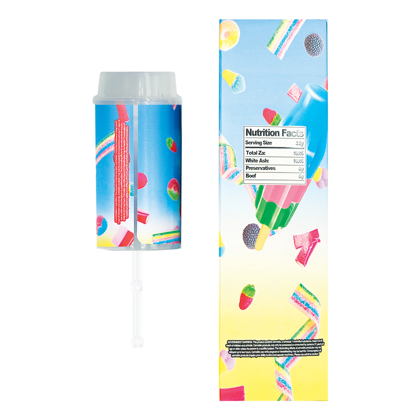 Bomb Popz Candy Clash - Premade 3.5g Push Pop & Matching Box Combo