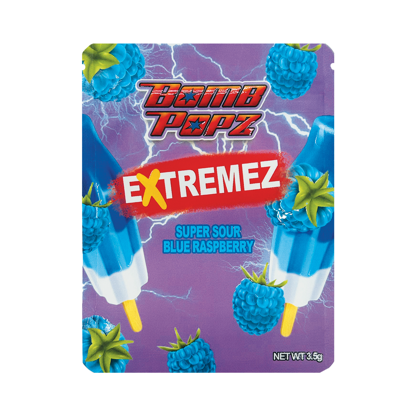 Bomb Popz “Extremez” – 3.5g Premade Mylar Bag
