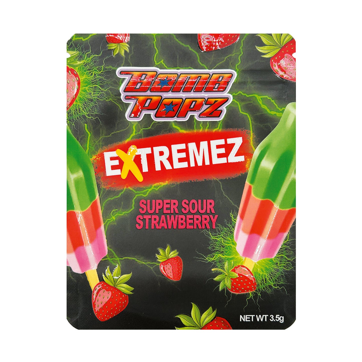 Bomb Popz “Extremez” – 3.5g Premade Mylar Bag