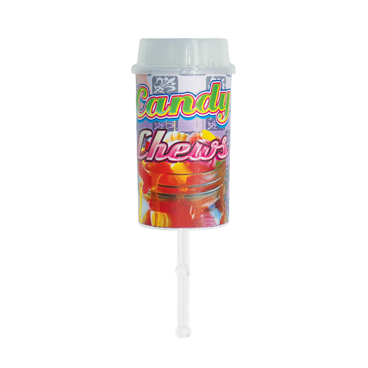 Candy Chews Pushpop - Premade 3.5g Plastic Push Pop Container