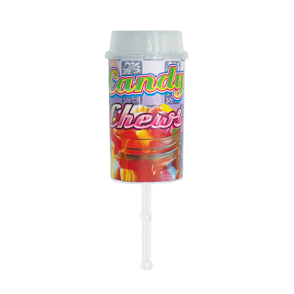 Candy Chews Pushpop - Premade 3.5g Plastic Push Pop Container