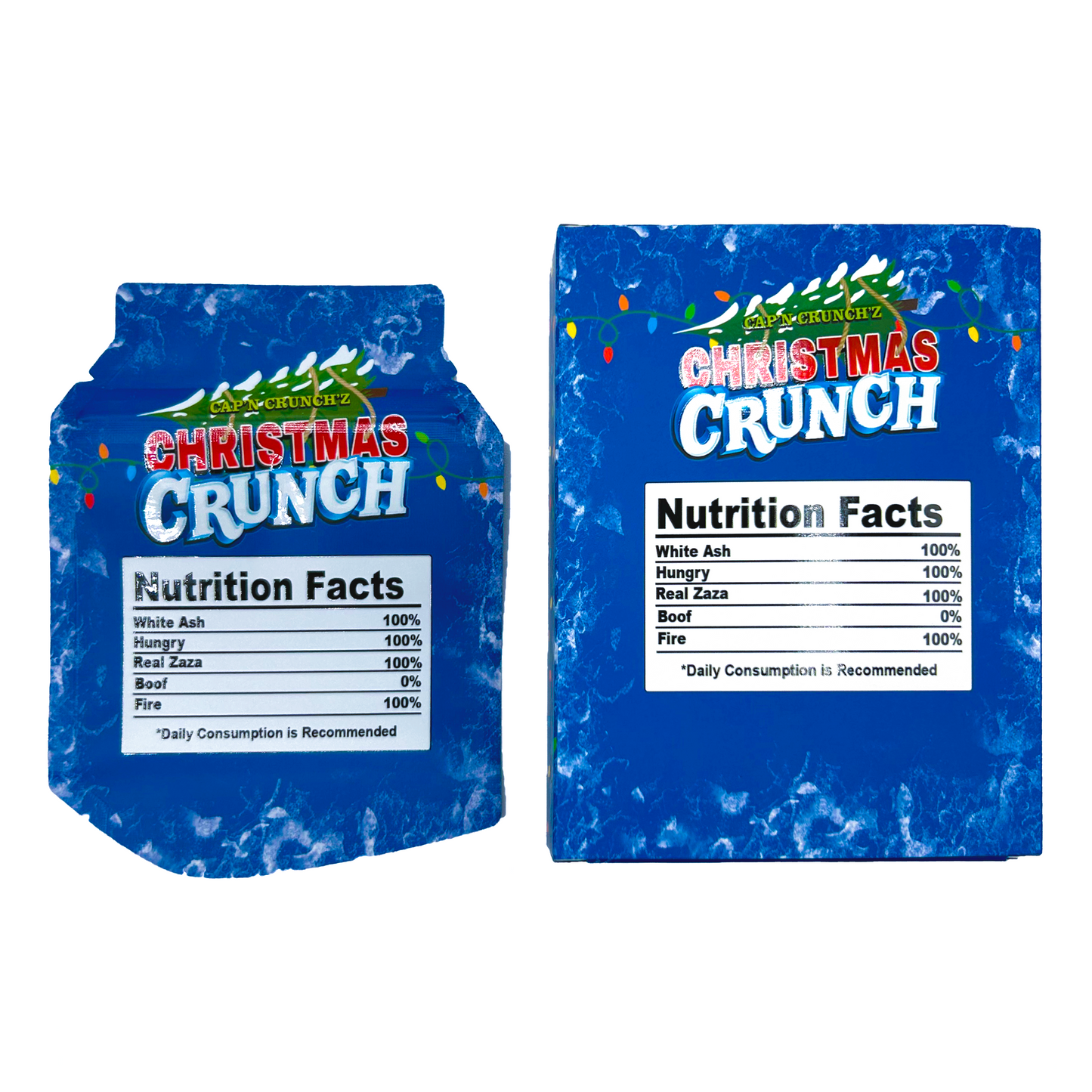 Christmas Crunch - Premade 3.5g Box & Bag Combo