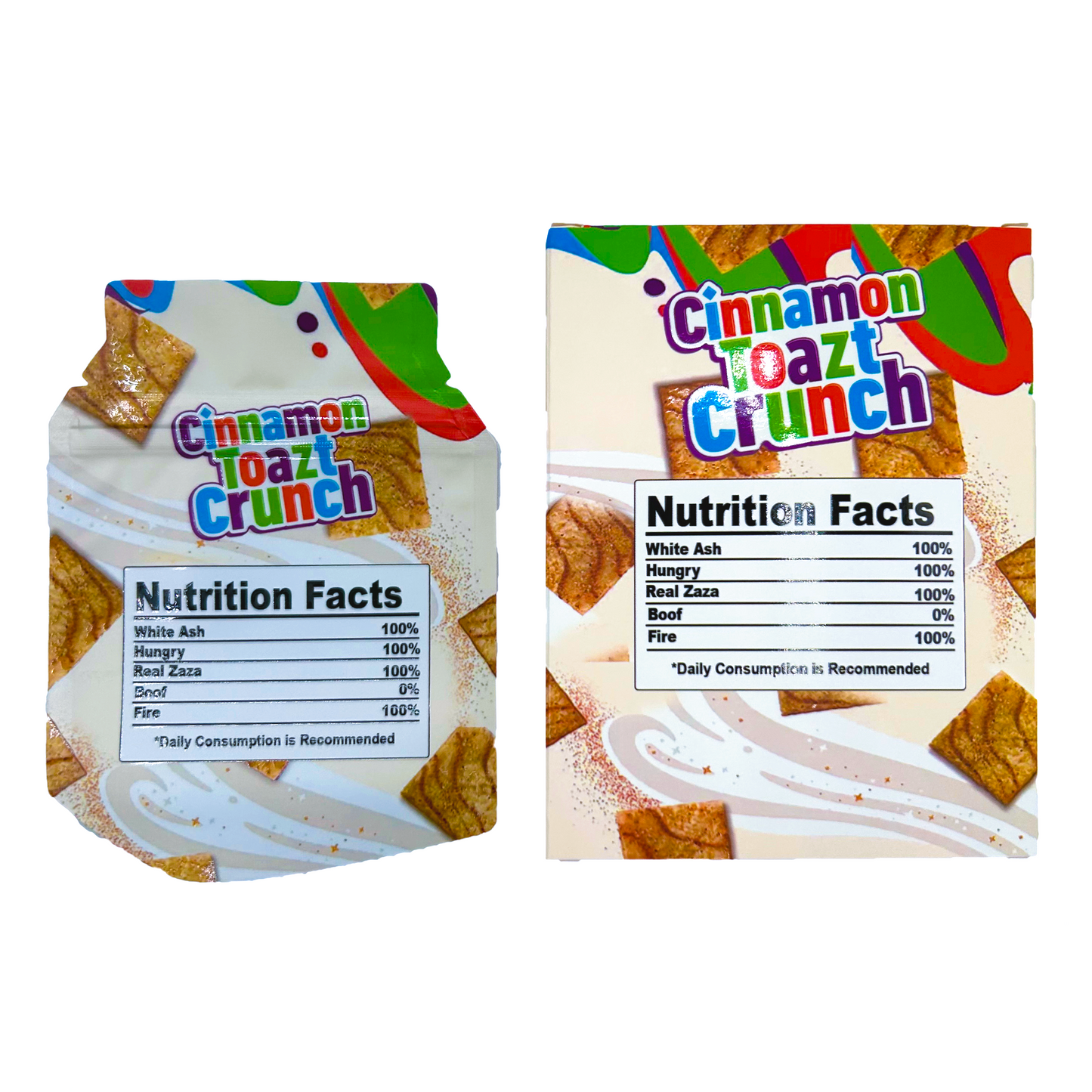 Cinnamon Toazt Crunch - Premade 3.5g Box & Bag Combo