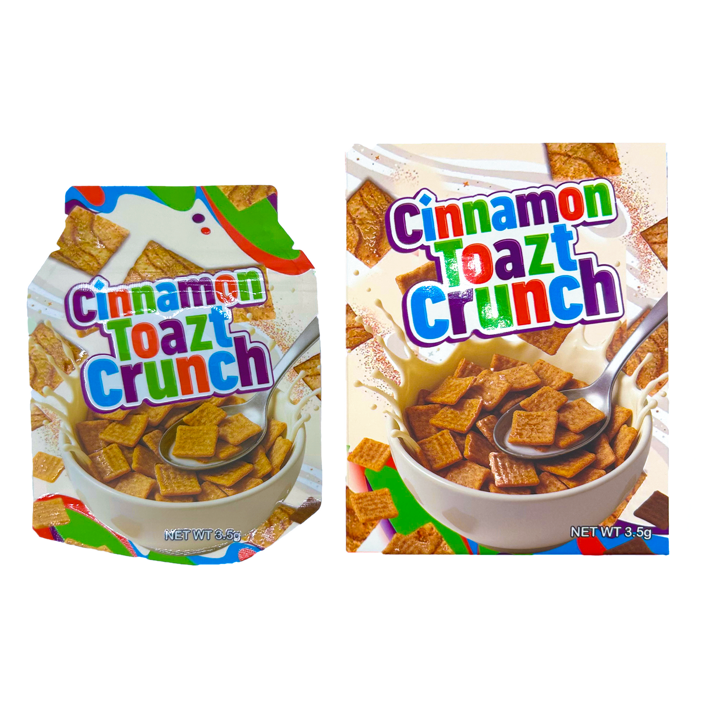 Cinnamon Toazt Crunch - Premade 3.5g Box & Bag Combo