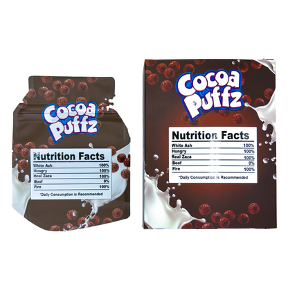 Cocoa Puffz - Premade 3.5g Box & Bag Combo