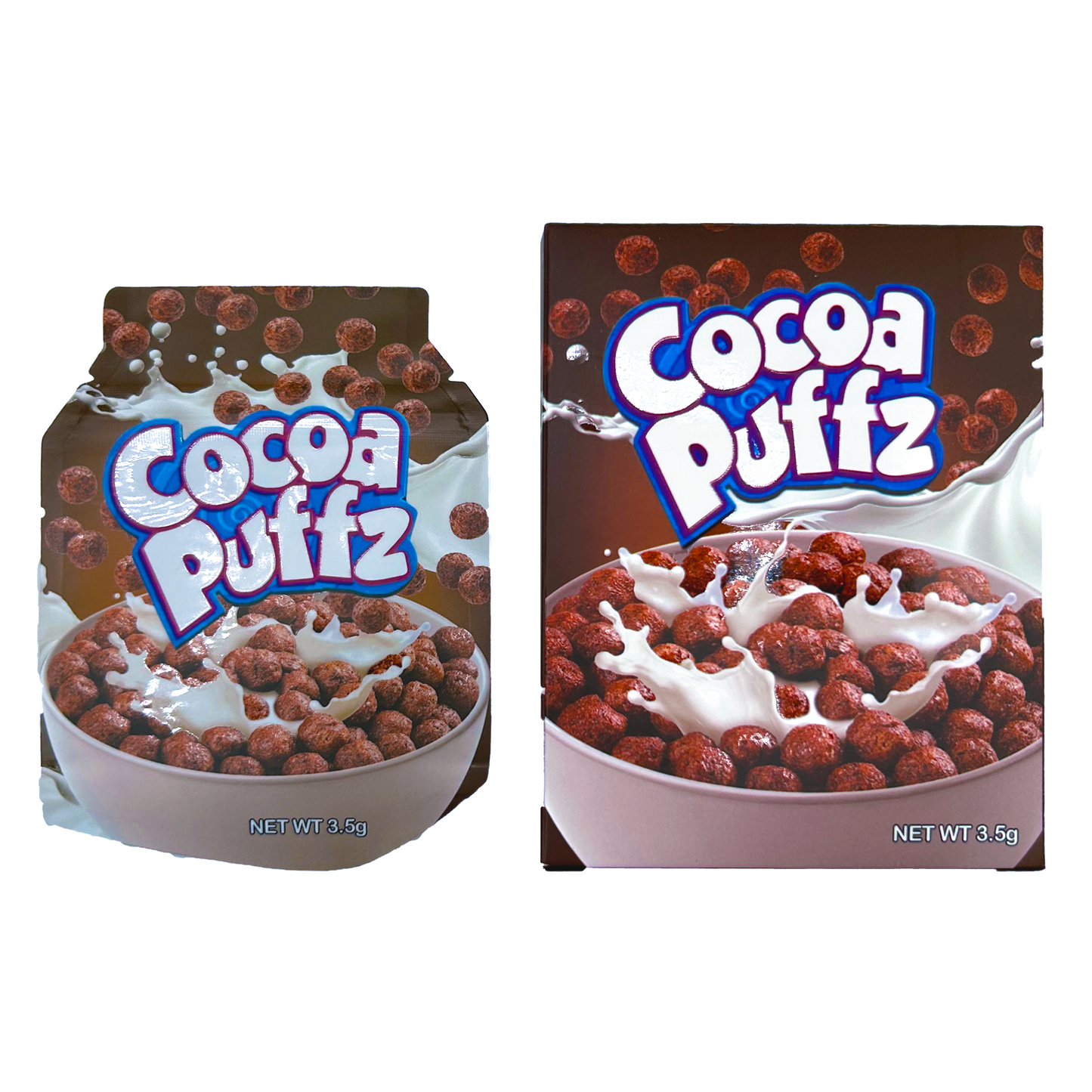 Cocoa Puffz - Premade 3.5g Box & Bag Combo