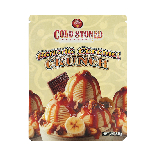 Cold Stoned Banana Caramel Crunch – 3.5g Premade Mylar Bag