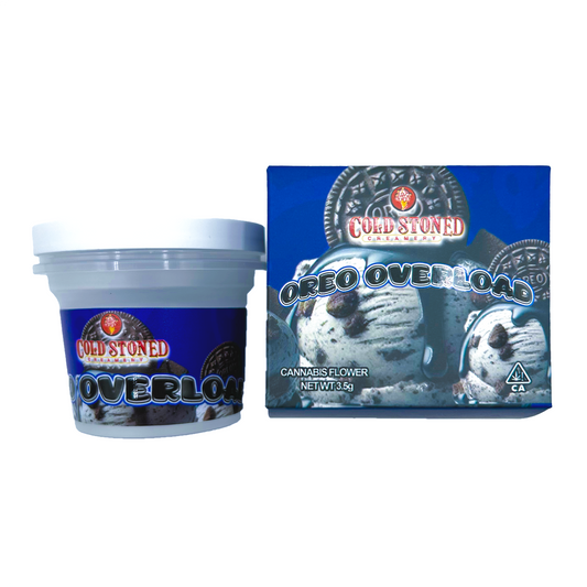 Cold Stoned Oreo Overload - Premade 3.5g–7g Ice Cream Pint & Matching Box Combo