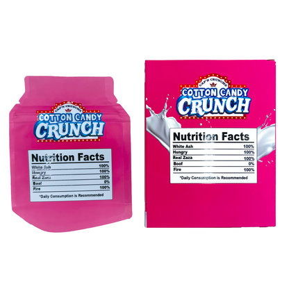 Cotton Candy Crunch - Premade 3.5g Box & Bag Combo