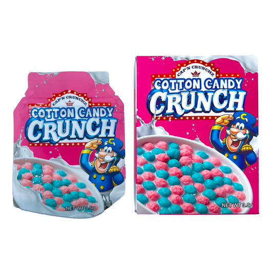 Cotton Candy Crunch - Premade 3.5g Box & Bag Combo