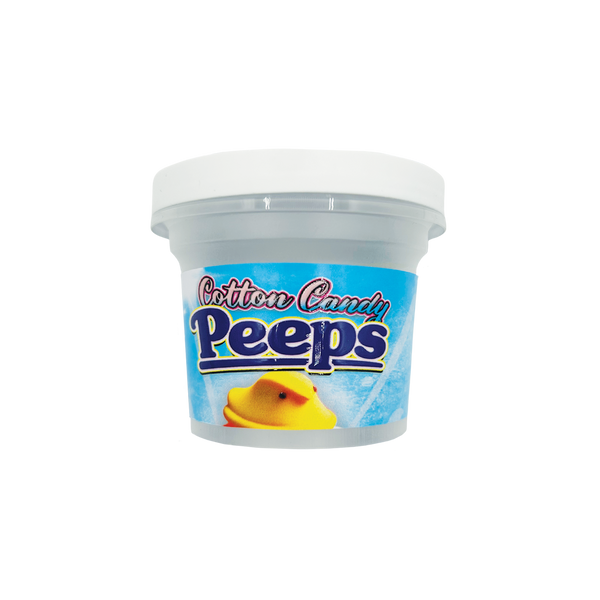 Cotton Candy Peeps - Premade 3.5g–7g Plastic Ice Cream Pint