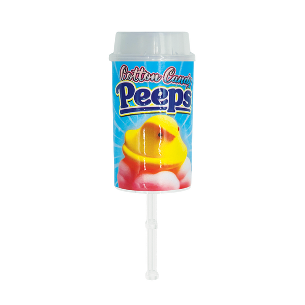 Cotton Candy Peeps Pushpop - Premade 3.5g Plastic Push Pop Container