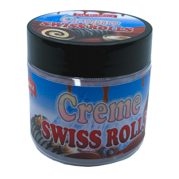Creme Swiss Rolls - Premade 3.5g Plastic Jar