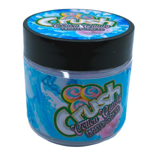 Crush Cotton Candy Frosted Cookies - Premade 3.5g Plastic Jar