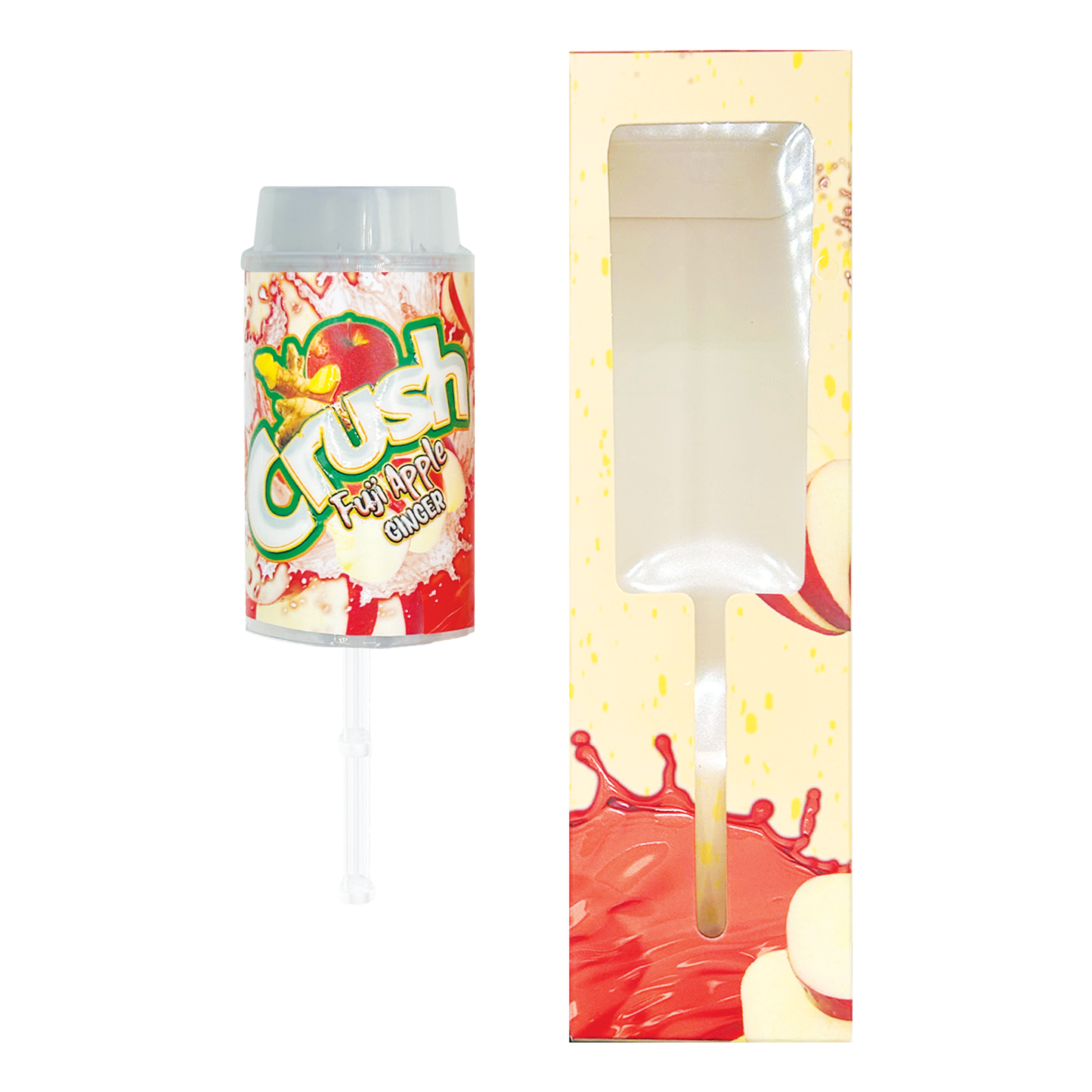 Crush Fuji Apple - Premade 3.5g Push Pop & Matching Box Combo