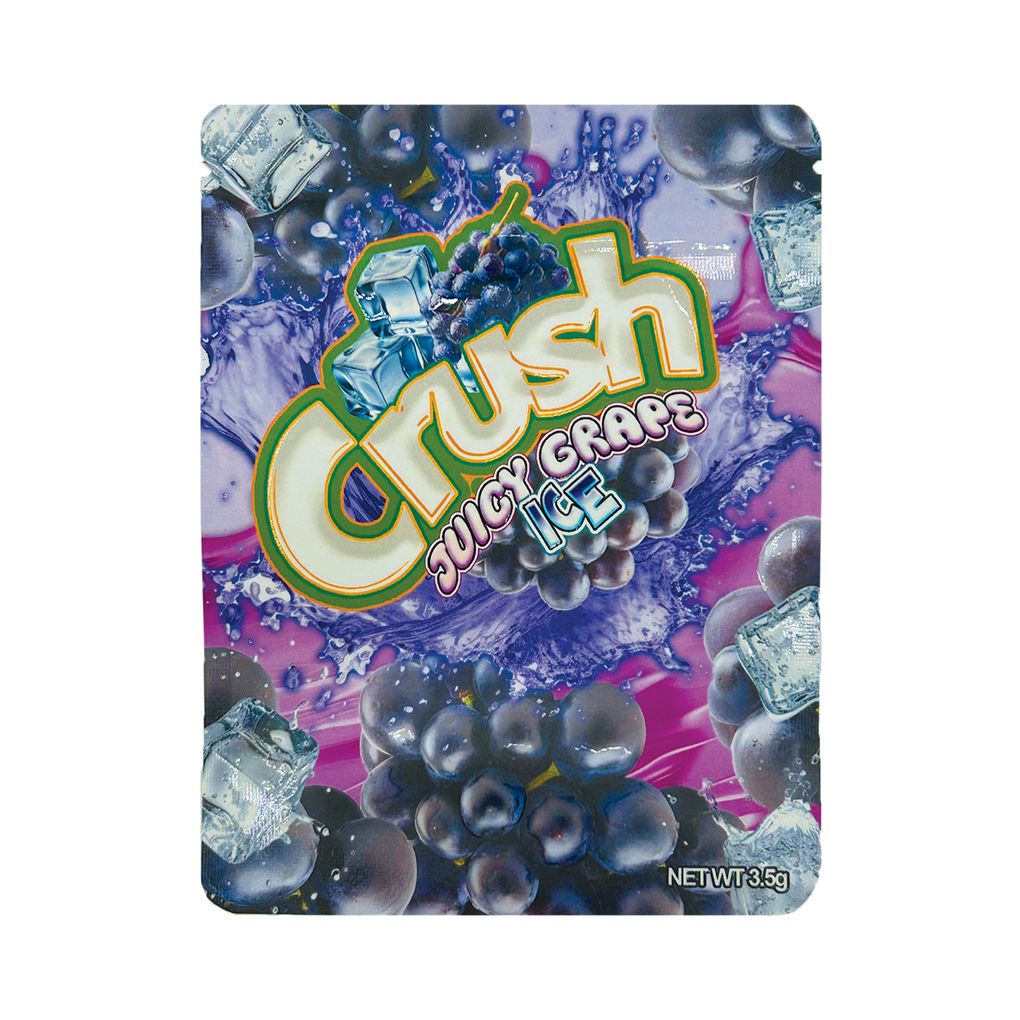 Crush Juicy Grape Ice – 3.5g Premade Mylar Bag