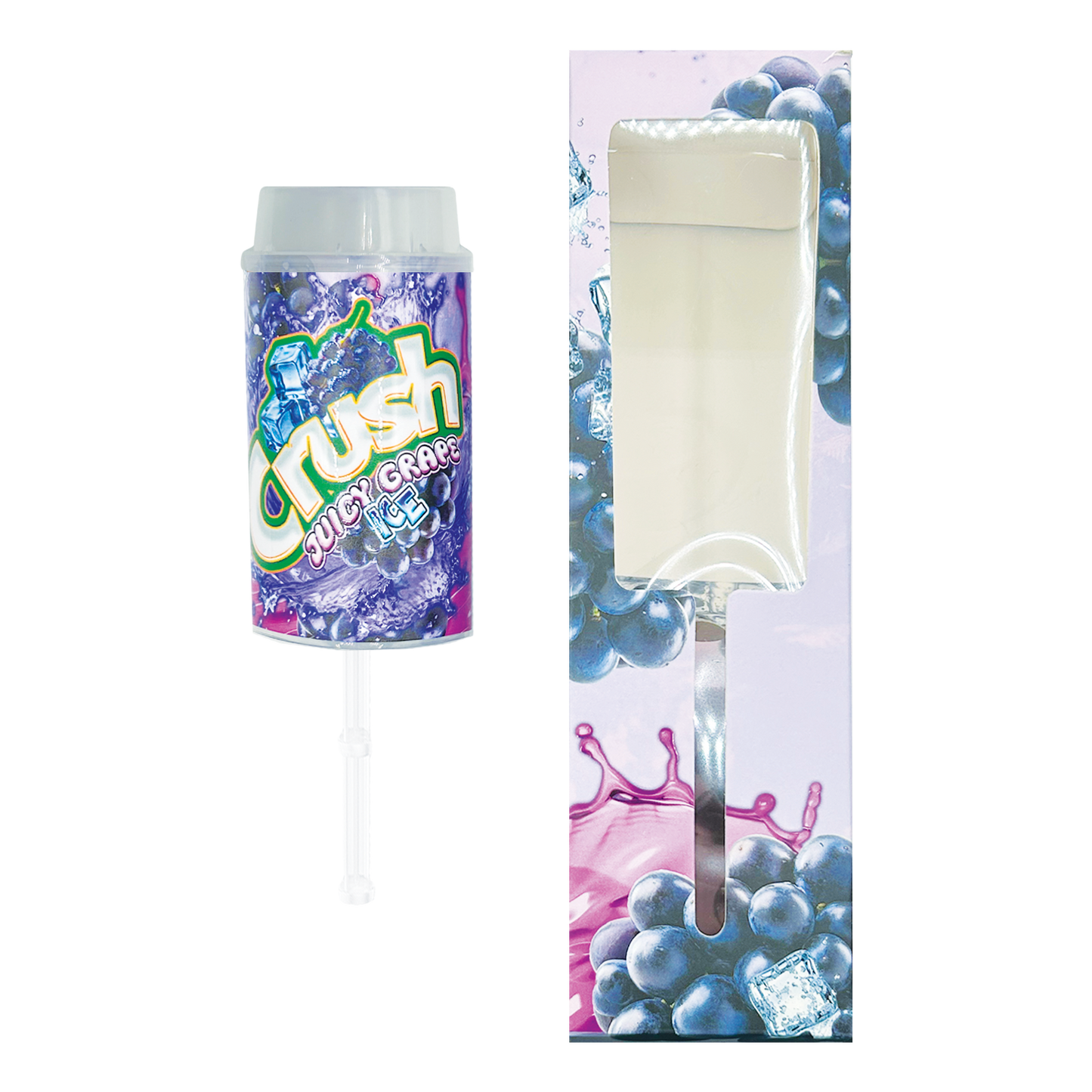 Crush Juicy Grape - Premade 3.5g Push Pop & Matching Box Combo