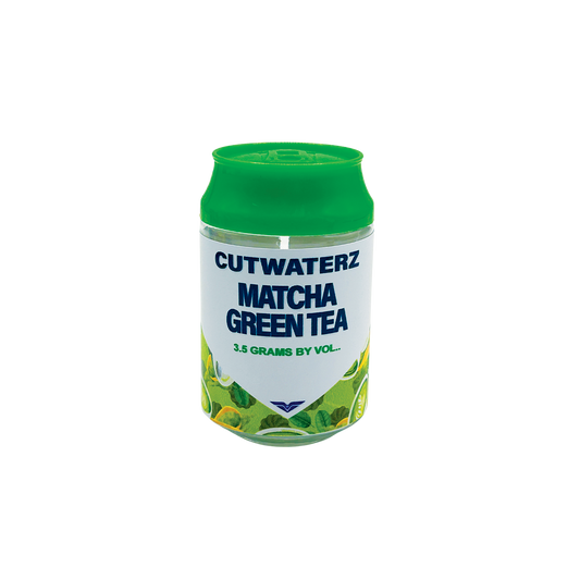 Cutwaterz Matcha Green Tea - Premade 3.5g Plastic Soda Can Container