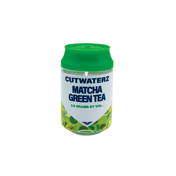 Cutwaterz Matcha Green Tea - Premade 3.5g Plastic Soda Can Container
