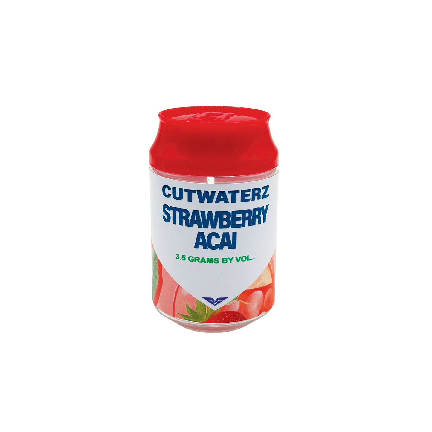 Cutwaterz Strawberry Acai - Premade 3.5g Plastic Soda Can Container