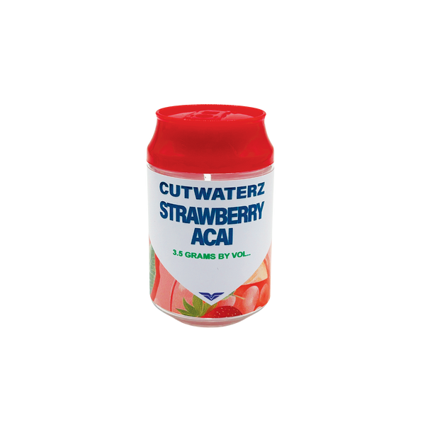 Cutwaterz Strawberry Acai - Premade 3.5g Plastic Soda Can Container