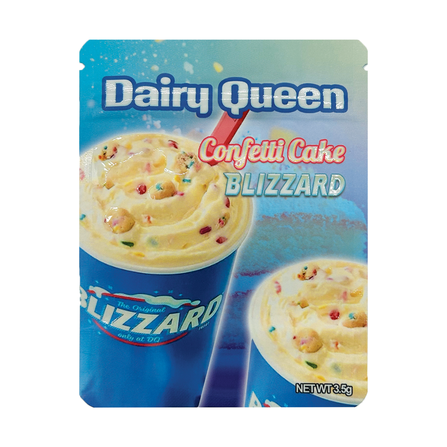 Dairy Queen Confetti Cake Blizzard – 3.5g Premade Mylar Bag