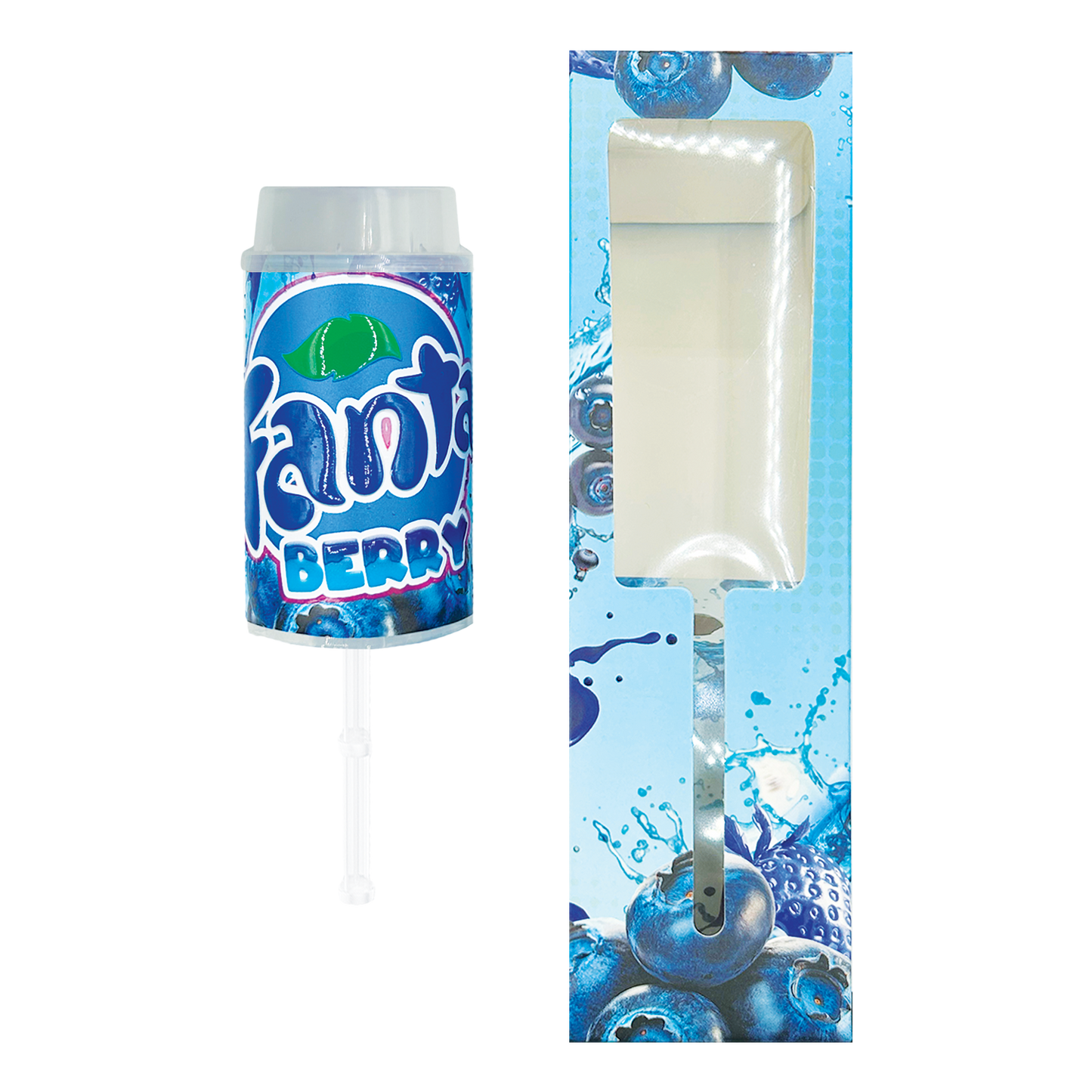 Fanta Berry - Premade 3.5g Push Pop & Matching Box Combo