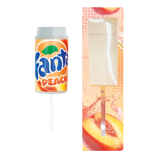 Fanta Peach - Premade 3.5g Push Pop & Matching Box Combo