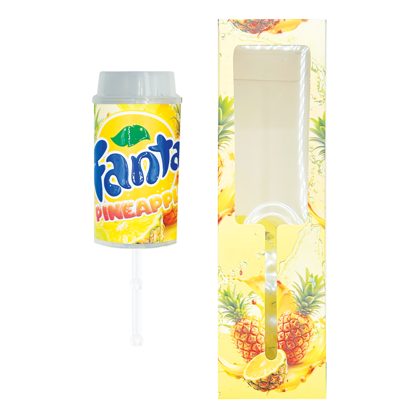Fanta Pineapple - Premade 3.5g Push Pop & Matching Box Combo