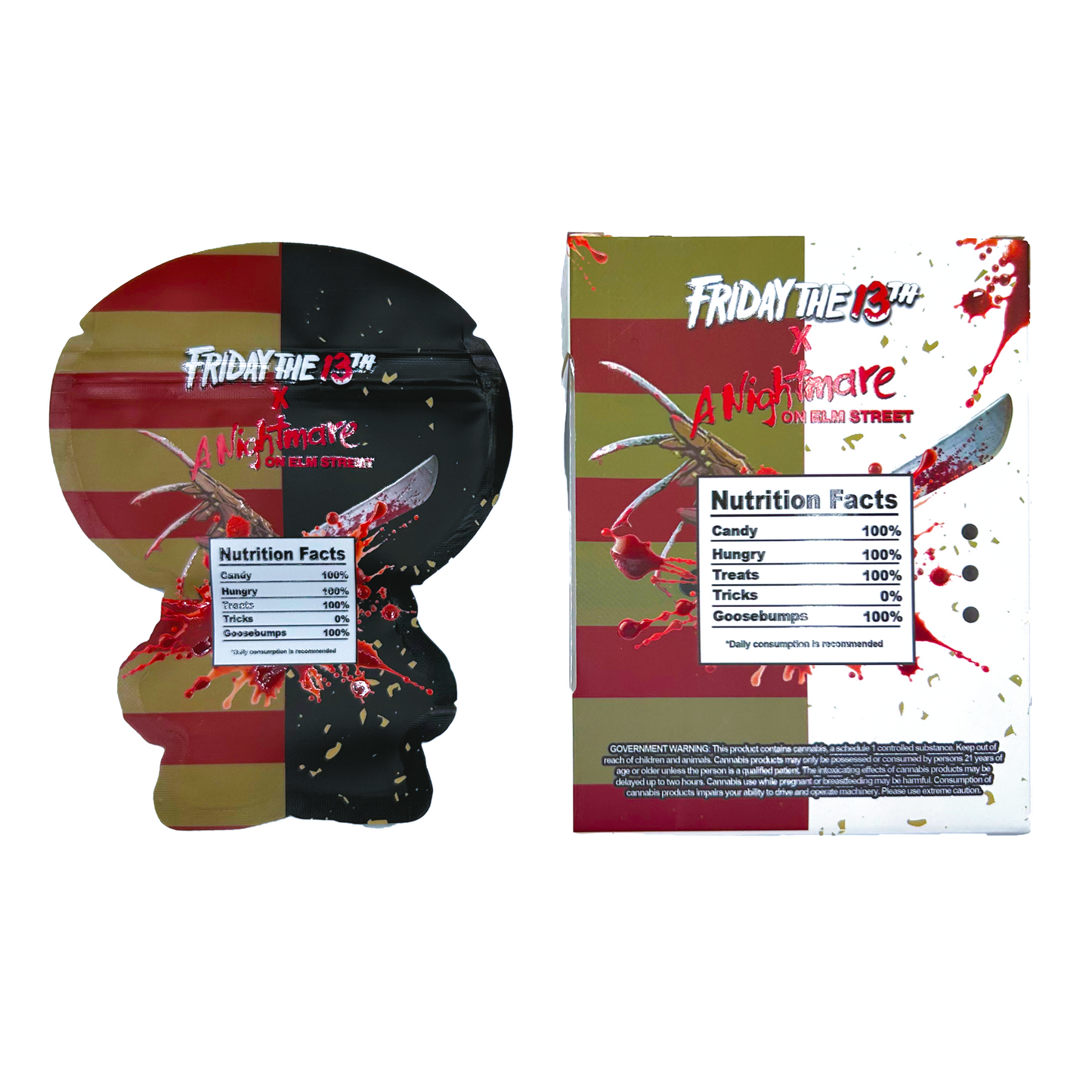 Freddy Jason - Premade 3.5g Box & Bag Combo